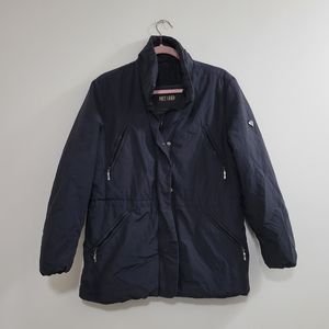 Post card women's coat in black size 6